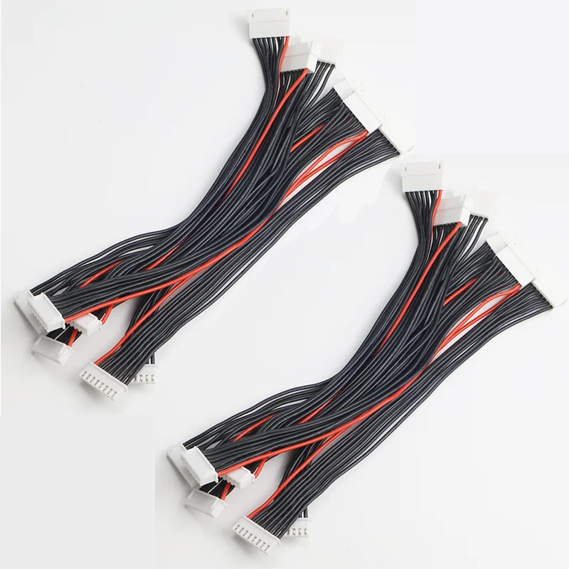 10 قطعة JST-XH 20 سنتيمتر 1S/2S/3S/4S/5S/6S/7S/8S 22AWG يبو سلك التوازن تمديد مشحونة كابل الرصاص الحبل ل RC يبو شاحن بطارية