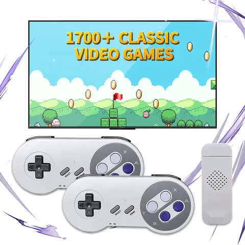 SF900 레트로 비디오 게임 콘솔 HD 게임 스틱, SNES 무선 컨트롤러 용 4900 게임 포함 NES 용 16 비트 Consolas De Videojuegos