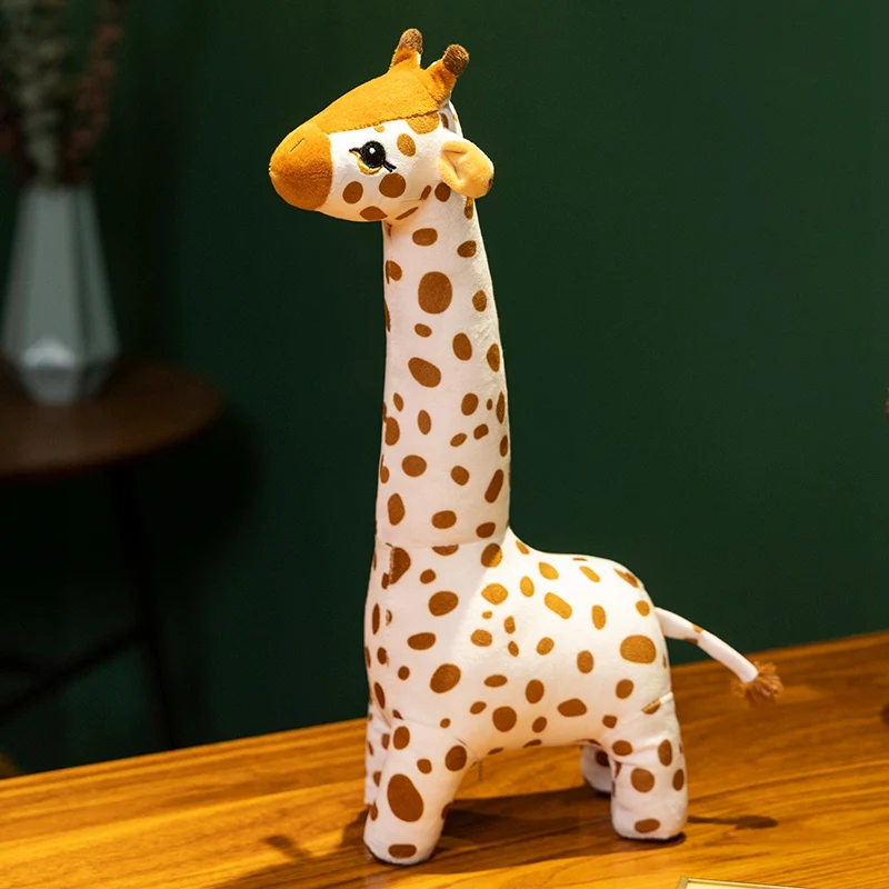 Jouet en peluche girafe debout de grande taille, oreiller de maintien, Animal en peluche doux, cerf, poupée endormie, cadeau d'anniversaire pour enfants
