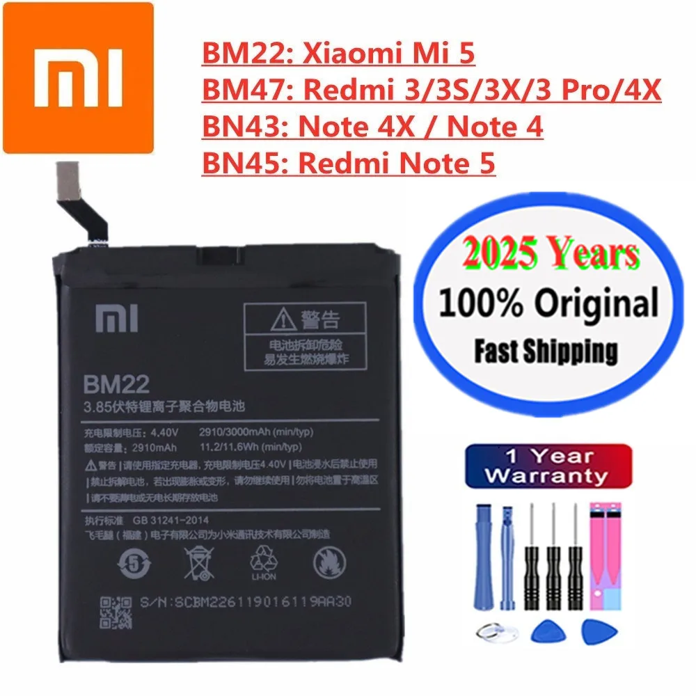 

Оригинальный аккумулятор BM47 для Xiaomi Mi 5 Mi5 Redmi Note 5 4X 4 Note5 Note4x Redmi 3 3S 3X 3 Pro 3Pro 4X, аккумулятор для телефона
