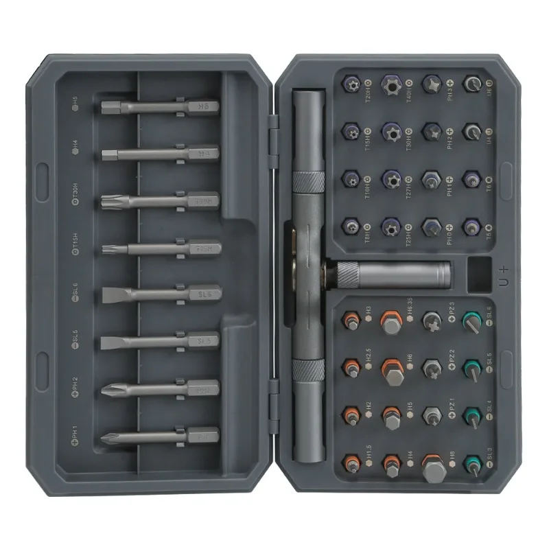 مجموعة مفكات براغي بسقاطة 42 في 1، إصلاح الأجهزة المنزلية إلى الأمام والخلف