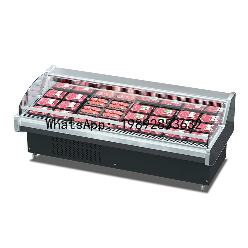 

Commercial supermarket fresh food refrigerated display cabinet horizontal herbal tea braised food cabinet fresh-keeping cabinet
