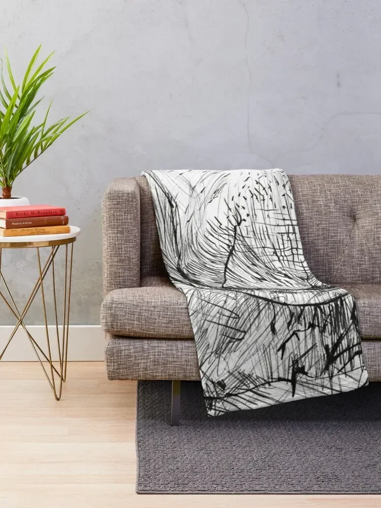 DUGONG pencil portrait .1 Throw Blanket Giant Sofa Softest funny gift for sofa Blankets