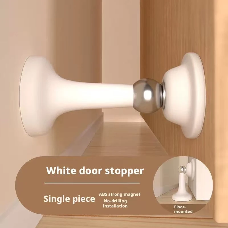 

Strong Suction Silicone No-Drill Door Stopper - Anti-Collision Floor Stop for Bedroom Wall Protection