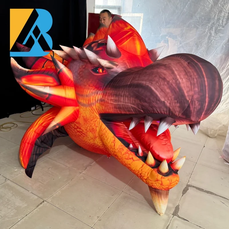 

Гигантский дизайн с головой дракона на заказ для украшения мероприятий, игрушки