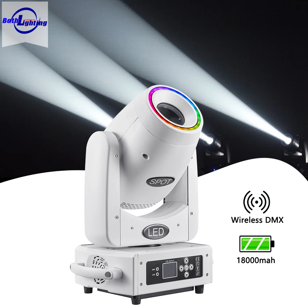 

BPM 100 100 Вт аккумуляторные точки с подвижной головкой, беспроводной DMX Sharpy Lights для DJ, свадебных сценических эффектов, вечеринок, клубов, мероприятий