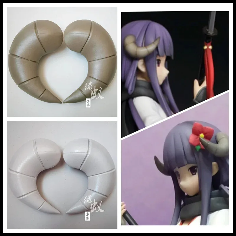 

2-цветное аниме Inu x Boku SS, косплей Shirakiin Riricho, косплей с рогами, зажим для головы, головные уборы, заколки для волос, реквизит