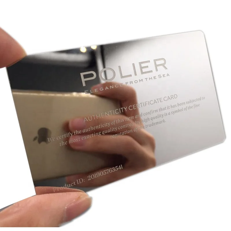 10 0.pieces.CustomCustom Sublimation Print Ship Plate Cheap Stainless Steel Face Metal Business Cards