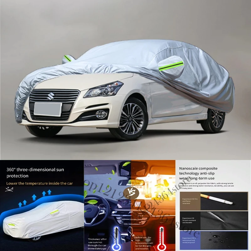 ForSuzuki-Alivio Auto Anti snow Anti dust Anti-uv Anti peeling paint And Anti Rainwater 210t car cover Car cover protection