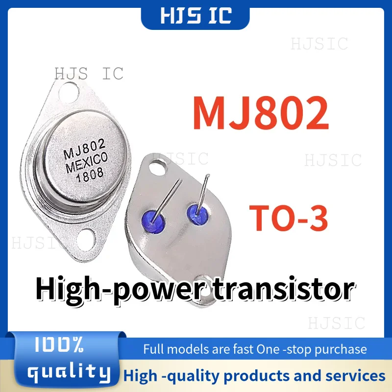 5-10PCS 100% New MJ802 MJ802G TO-3 High-power transistor Best Quality Transistor In Stock