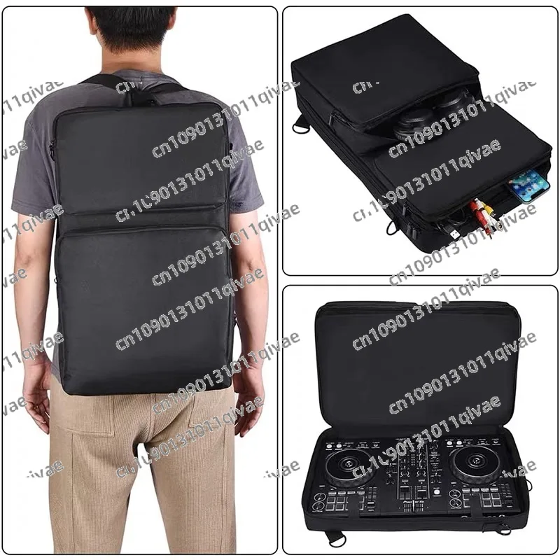 

Подходит для контроллера DDJ400 FLX4 SB3 Roland DJ-202, сумка для хранения проигрывателя дисков, рюкзак с мягкой оболочкой