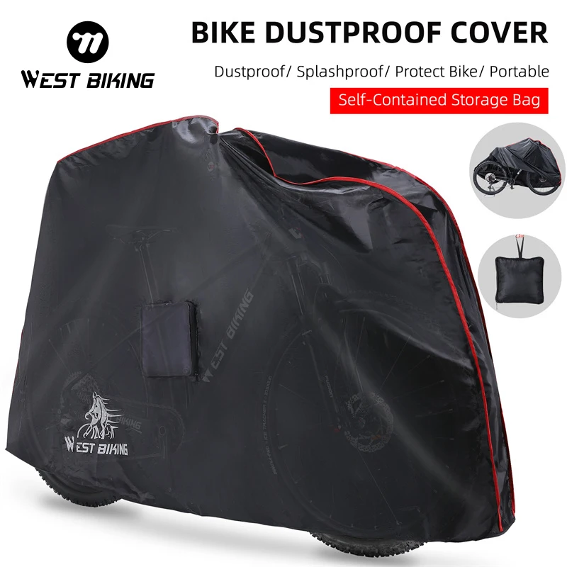 

WEST BIKING чехол для велосипеда, уличный непромокаемый чехол с УФ-защитой для горного и шоссейного велосипеда, крышка для скутера, Пыленепроницаемый Чехол, Аксессуары для велосипеда