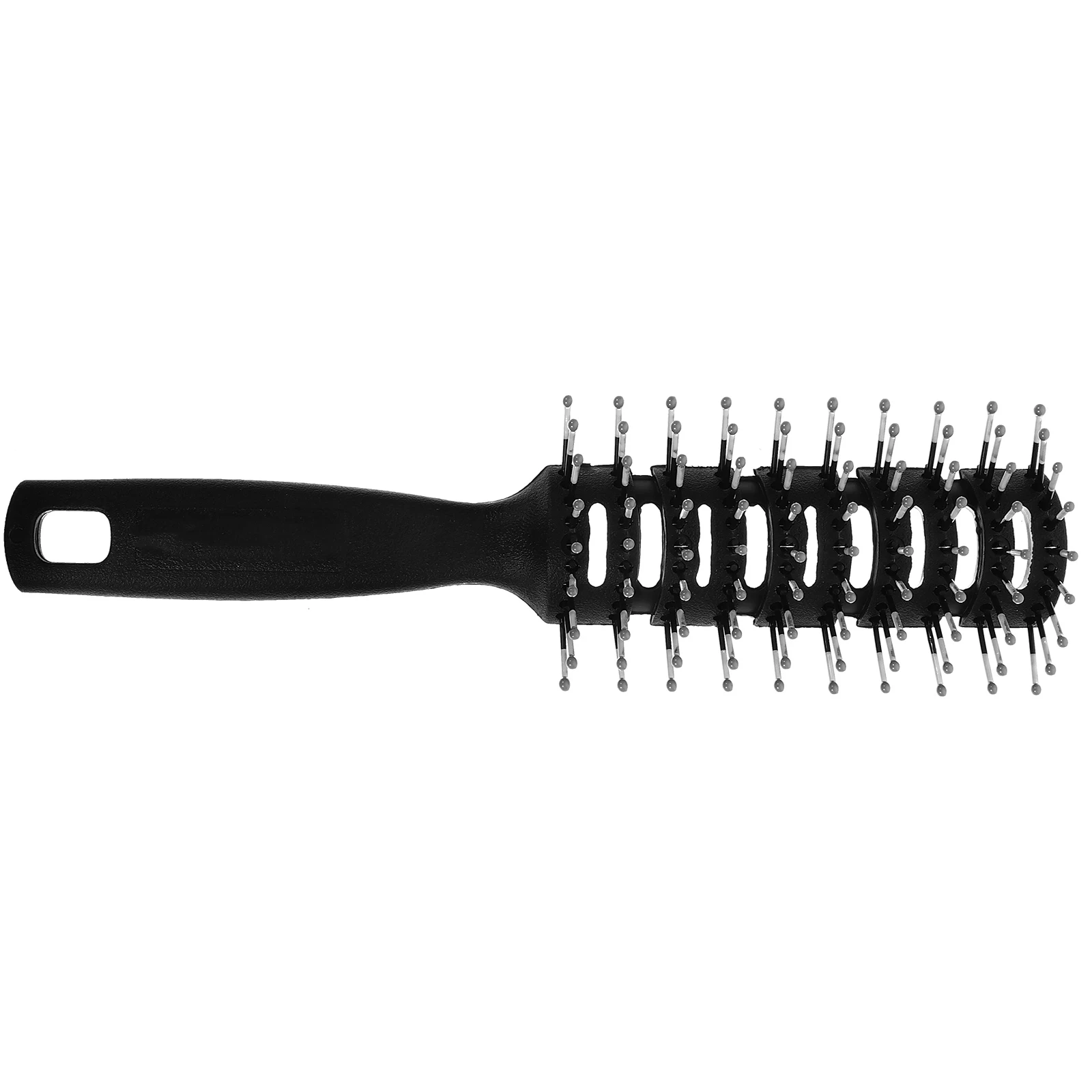

1pc Massage Scalp Detangling Hair Styling Rib Comb Anti-Static Ergonomic Handle Portable Hair Care Comb Household Black