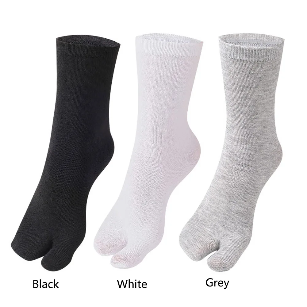 Unisex Flip Flop Sandal Sock Polyester Two Finger Socks Washable Split Toe Socks Deodorizing Hallux Valgus Appliance Accessories