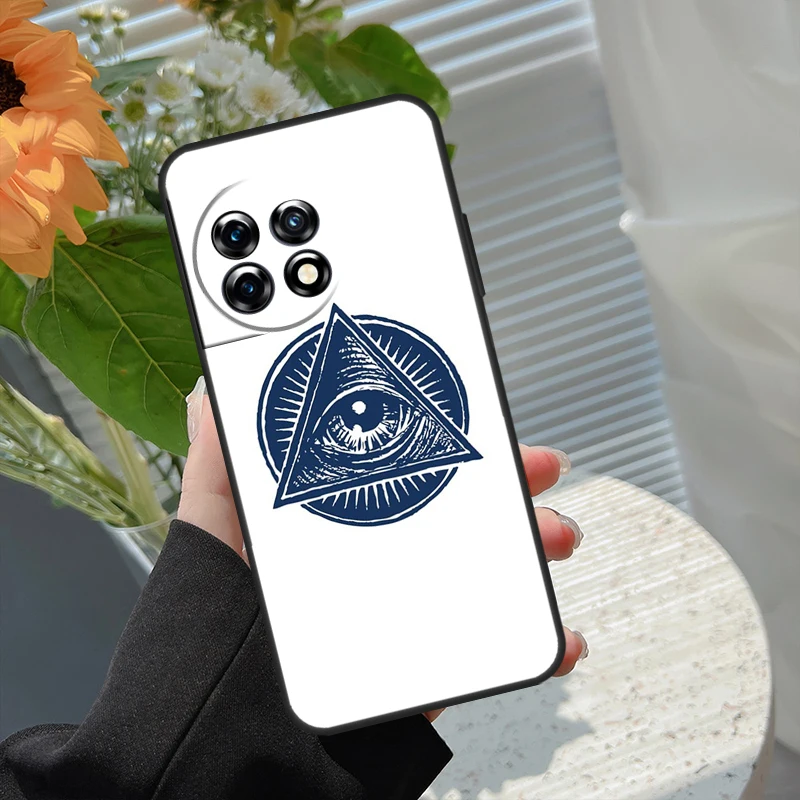 Illuminati Eye Occult Pyramid Soft Case For OnePlus 13 13s 13R 12 12R 11 10 10T 8T Nord 5 CE 4 2 3 Lite N10 N20 N30 Cover
