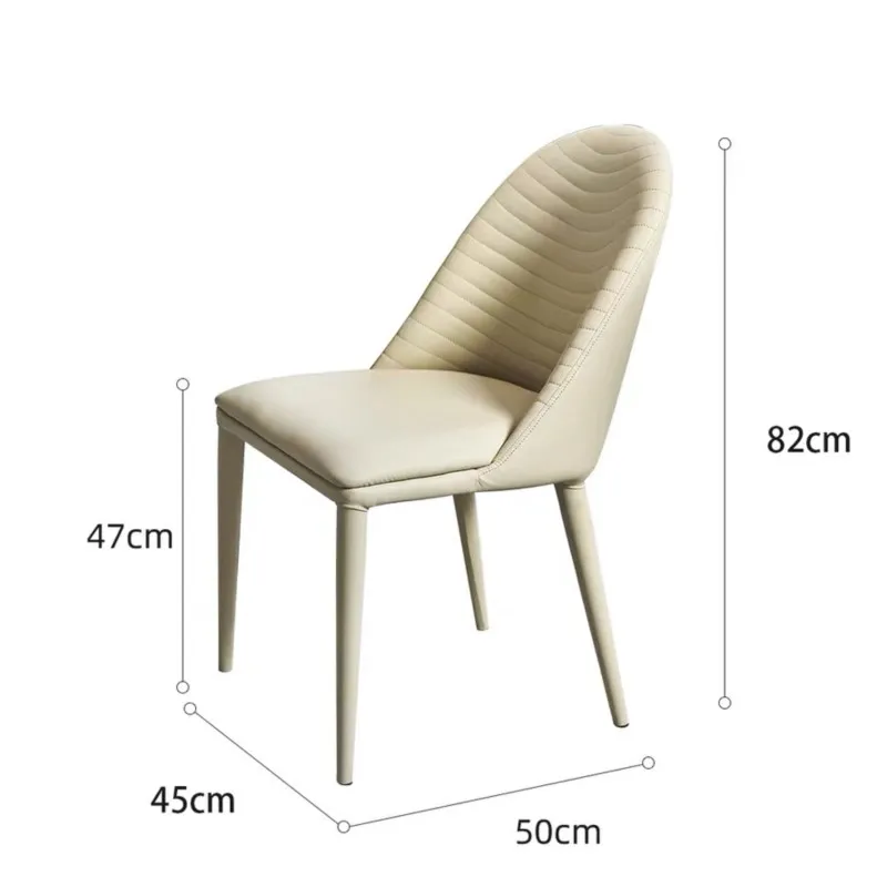 Chaise de Salle à Manger Légère et Luxueuse de Style Nordique, Tabouret de Maquillage pour Chambre de Fille