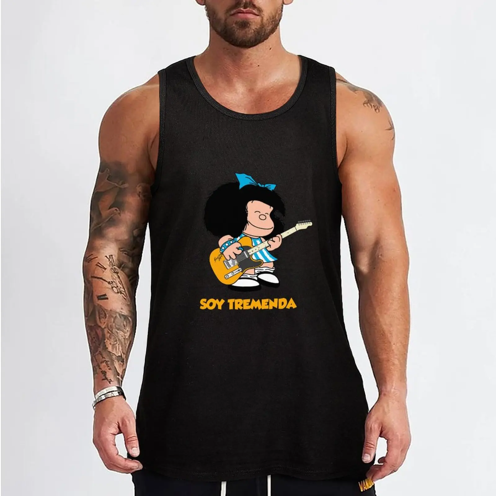 mafalda quino comics Tank Top Men's summer clothes 2024 anime gym bodybuilding