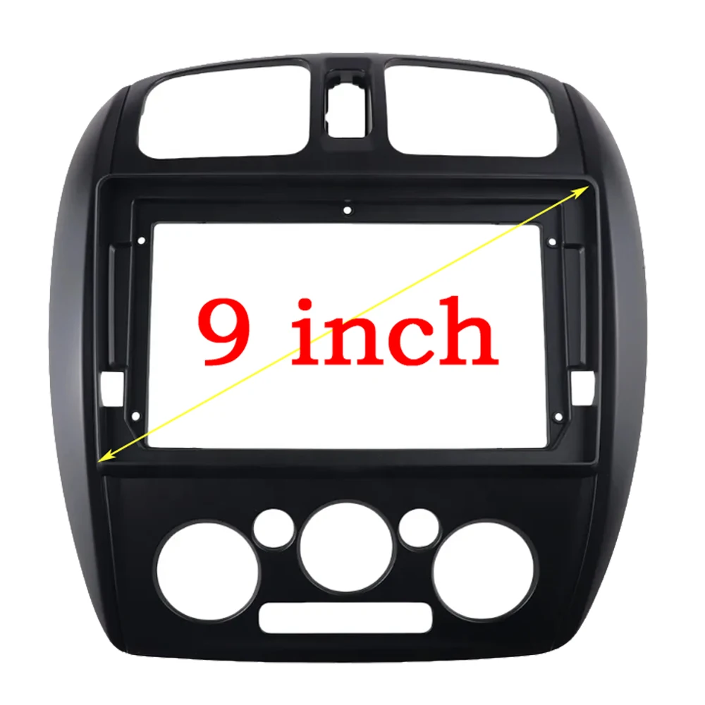 2Din الصوت الوجه لوحة الوجه الإطار لمازدا 323 بريماسي فورد ليزر 9 بوصة شاشة كبيرة راديو لوحة ستيريو داش جبل تجديد كي