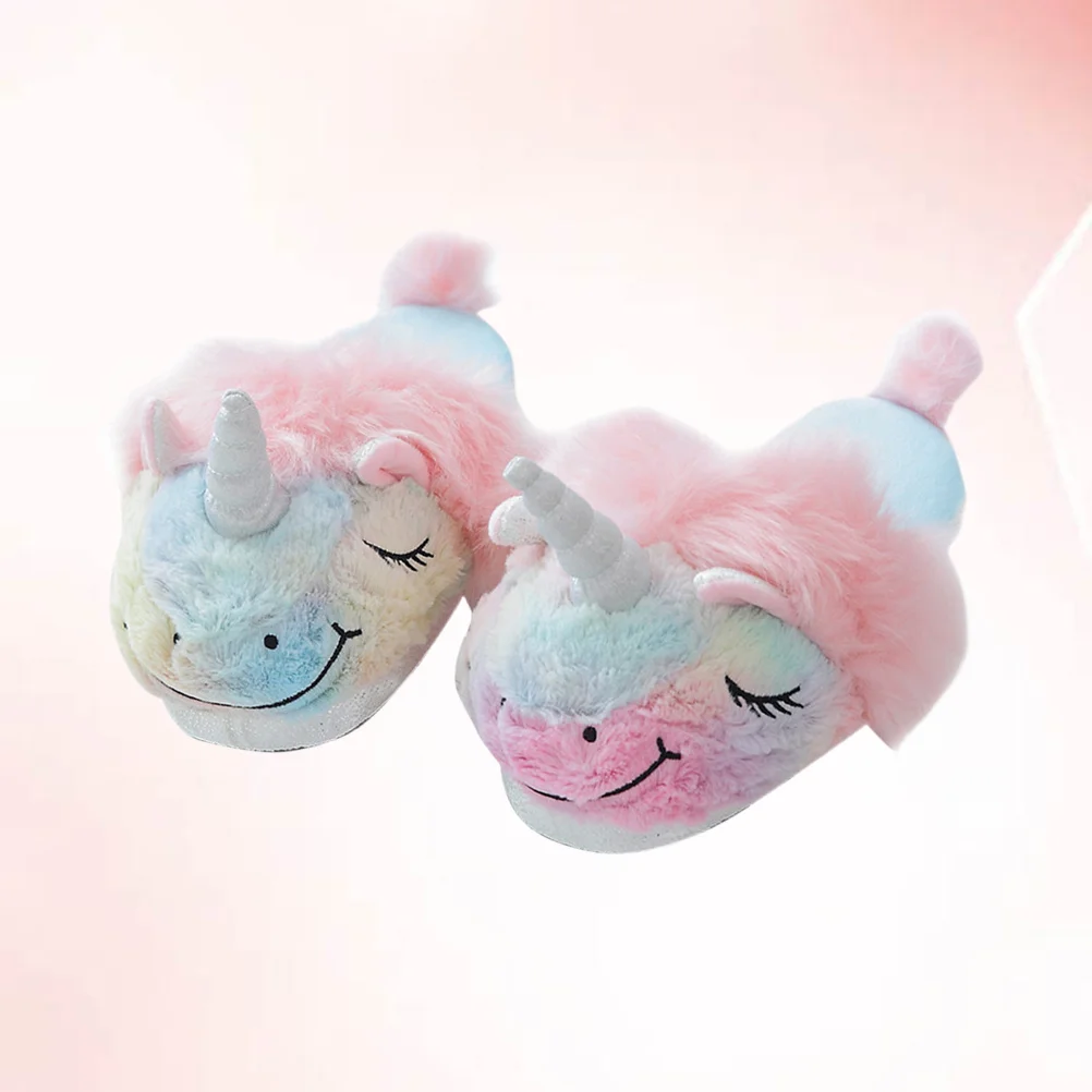 

1Pair Ice-Cream Slippers Cozy Lightweight Breathable Indoor Footwear for Women Winter Home Use Winter Slippers