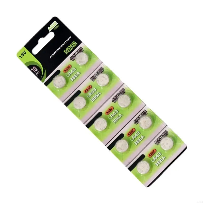 270b 10pcs/20pcs Ag12 LR43 1,55 В. Батарея батареи кнопки с щелочной кнопкой батареи для часов и надежных операций игрушек.