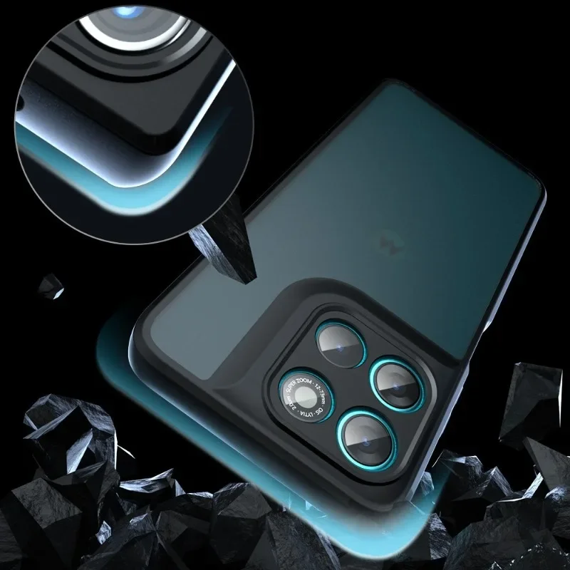 الاكريليك ماتي الصلب PC جراب هاتف لموتورولا إيدج 70 للصدمات شفافة الغطاء الخلفي الوفير لموتورولا موتو X70 الهواء #5