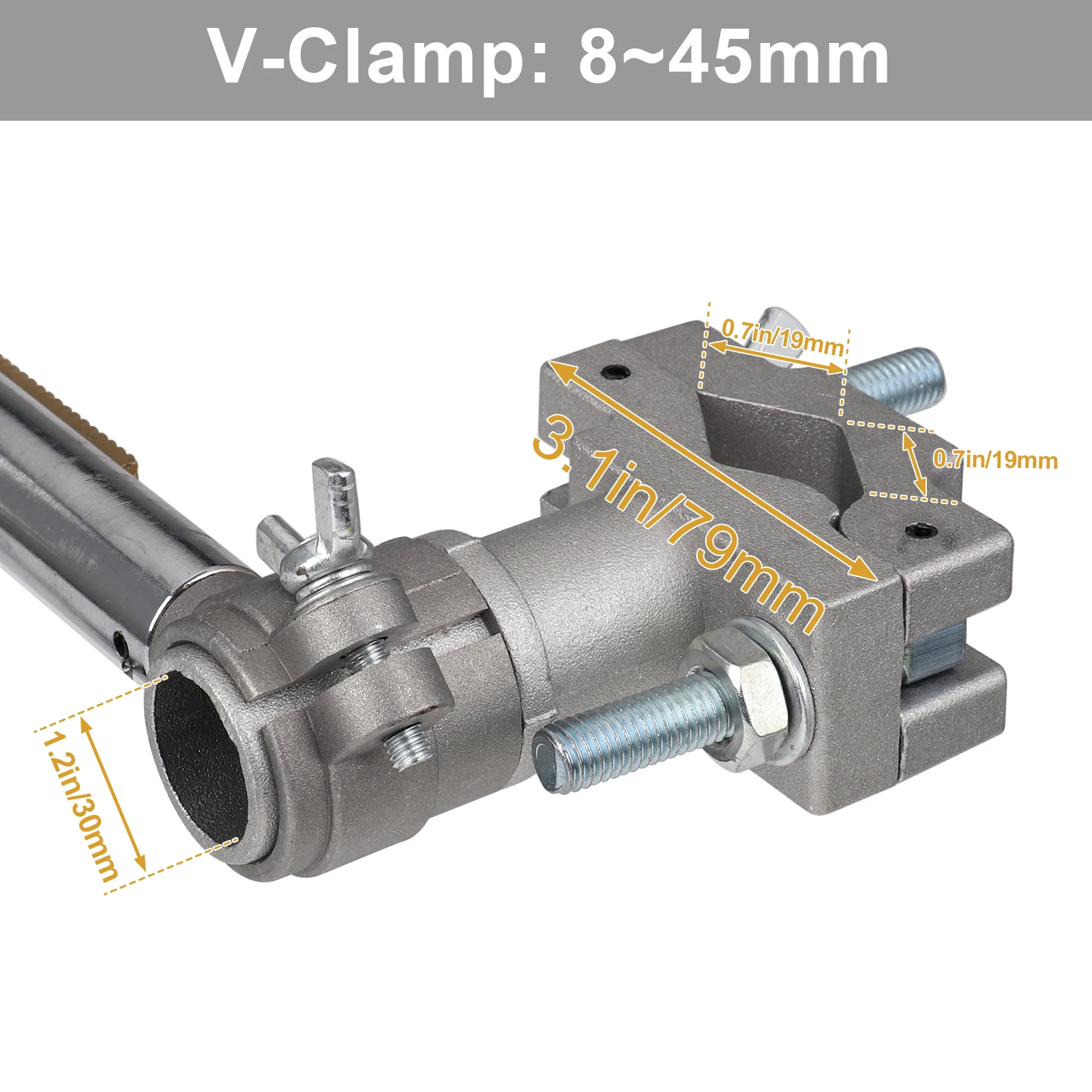 30*18cm Mini Welding Torch Holder Support Gun With V Clamp Mountings Stand TIG Welding Positioner Turntable Accessories