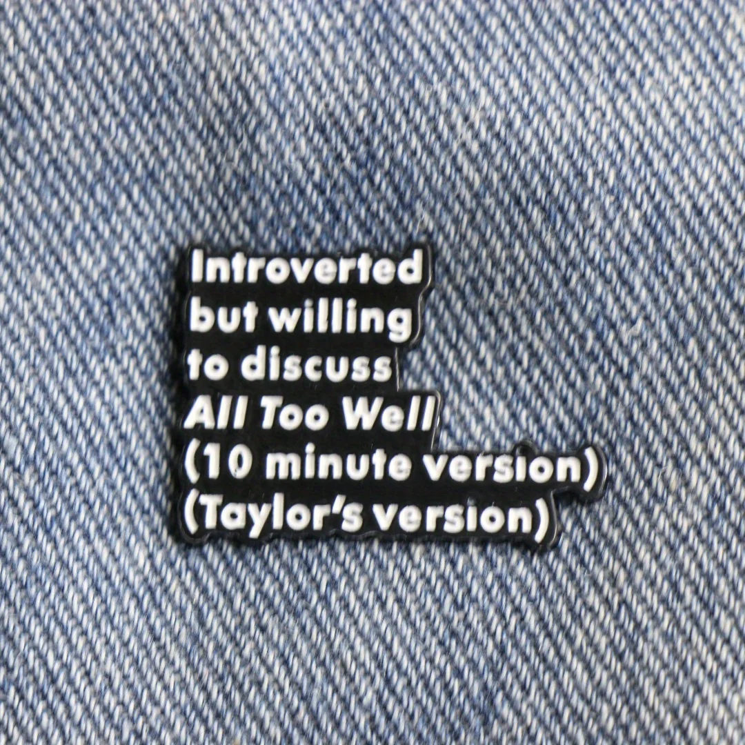 Humorous phrase enamel pins, creative lapel badges, backpack and clothing decorations, accessories.-Brooch