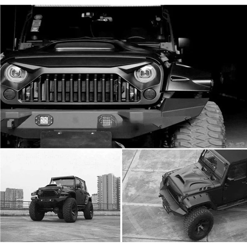 Matte Black Gladiator Style Modified Front Grille