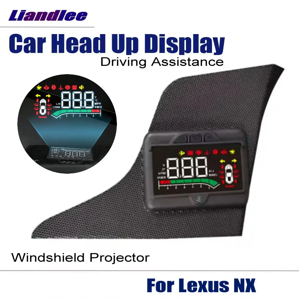 

Car HUD Head Up Display For Lexus NX 200 300h 350h (AZ10/AZ20) 2013-2025 Auto LED Screen Accessories Windshield Projector