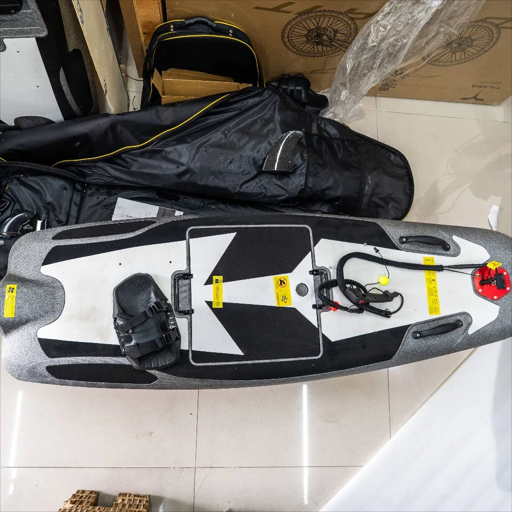 

China-made carbon fiber jet board with 52v high-speed surfboard, with fins, for outdoor sports seawater