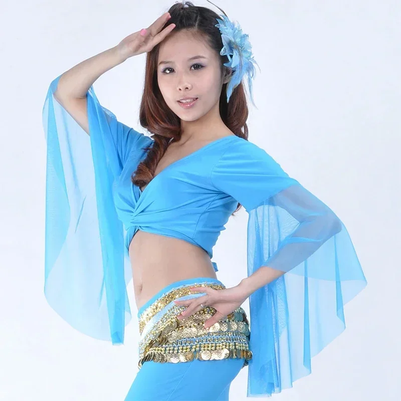 Belly Dancer Outfit Belly Dance Tops for Women Dancing Costume Dress Popular Sexy Women Chiffon Vestidos De Fiesta Stage Show