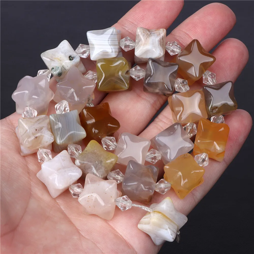 Wholesale Natural Stone Beads Yellow Crazy Lace Agat Various Shape Loose Spacer Bead For Jewelry Making DIY Bracelet Accessories