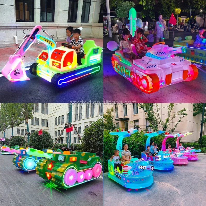 2026 Chinese Suppliers Outdoor Zoo Children's Electric Bumper Car Luminous Dolphin Bumper Car Can Seat Two People Amusement Toy