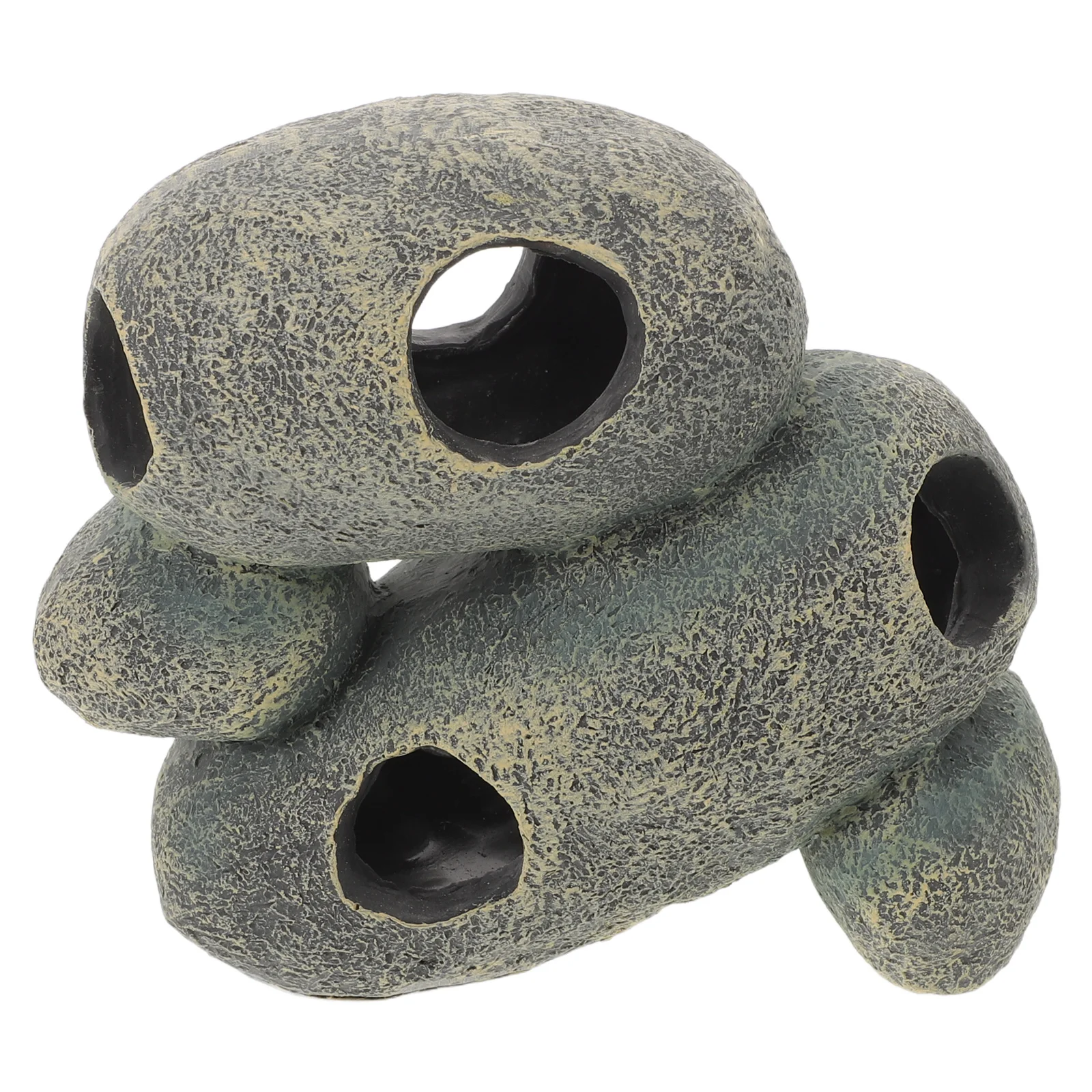 

Fish Tank Cave: Natural Stone Rock Aquarium Decoration For Cichlid Betta Shrimp Hideout Faux Rock Fish Hide Small Aquarium