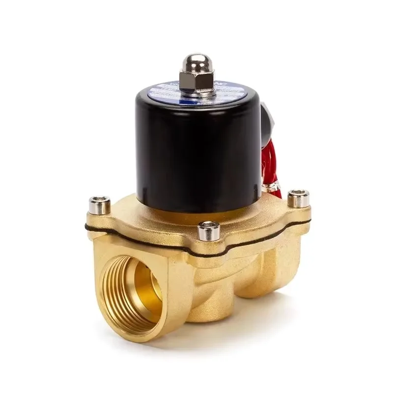 

1/2" 3/4" 1" 2" inch Normally Closed Brass Solenoid Valve 220VAC 110VAC 24VDC 12VDC 24VAC Direct Acting For Water Gas Oil