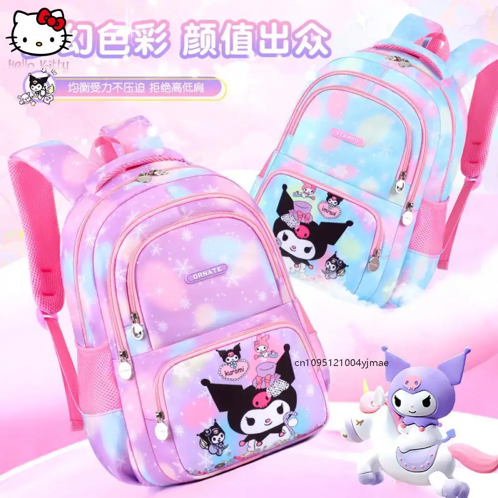 

Sanrio Backpack Boys Girls Versatile Lightweight Large-Capacity Bookbag High-Quality Anime Student Figure Schoolbag Gift Cartoon