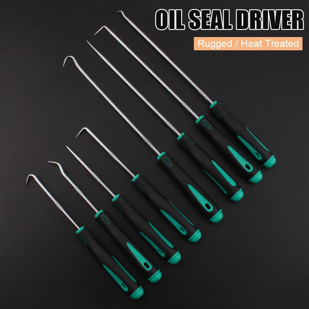 4Pcs 240mm/165mm Car Oil Seal Screwdrivers O-ring Gasket Washer Puller Remover Pick and Hook Set Auto Repair Tools Accessories