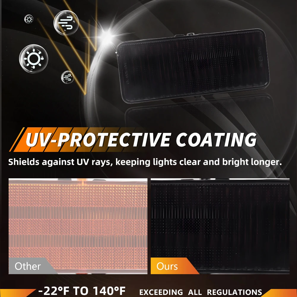 2 قطعة المصد الأمامي وقوف السيارات بدوره مصباح إشارة DRL غطاء خفيف ل 1979 1980 1981 1982 1983 1984 19851986 فورد موستانج لا لمبة