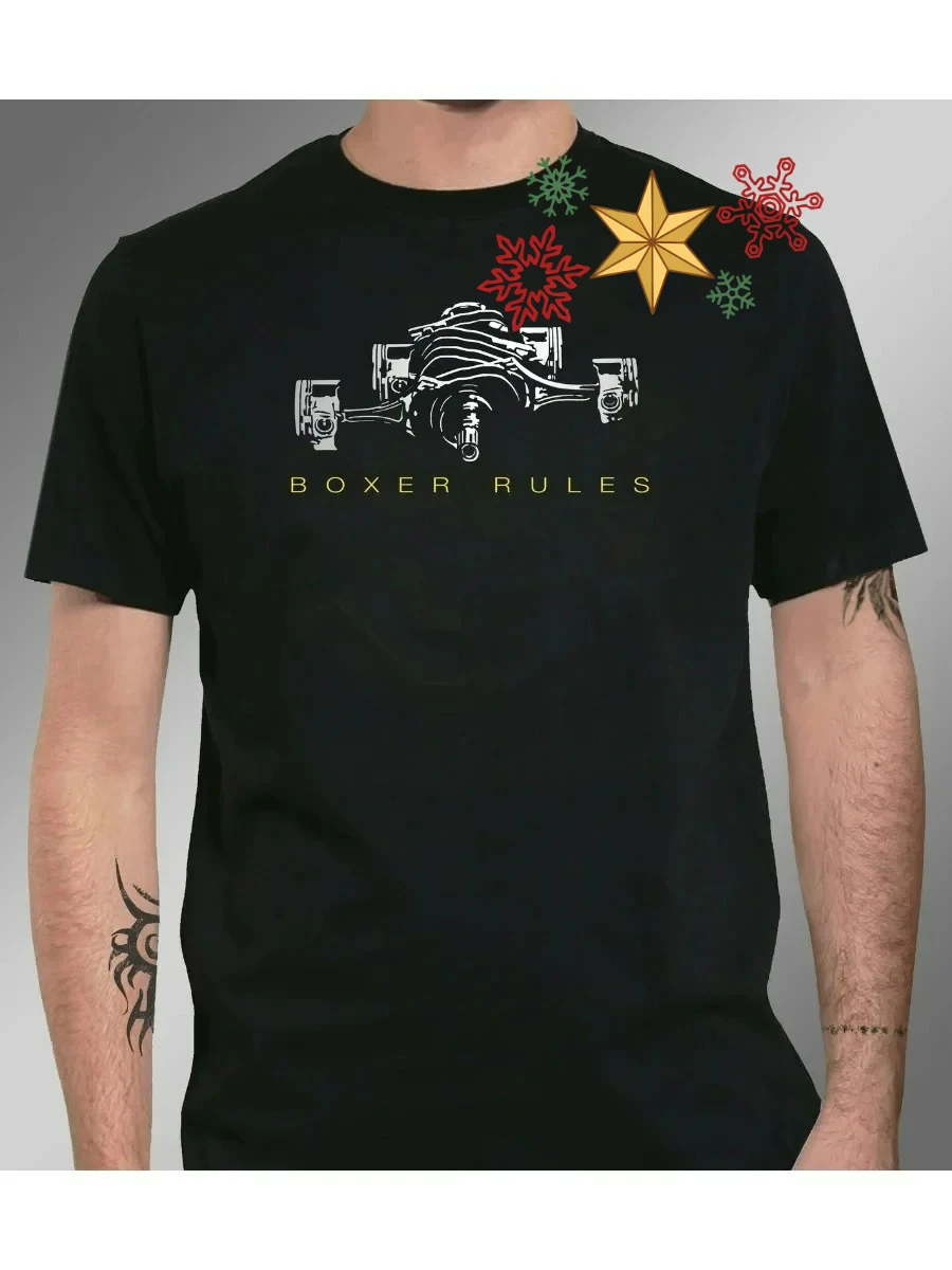 Boxer Rules Motor Engine Motorcyclists T-Shirt 100% Cotton O-Neck Summer Short Sleeve Casual Mens T-shirt Size S-3XL