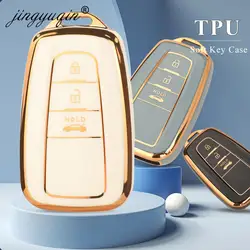 jingyuqin TPU Car Style Remote Key Case Cover Fob For Toyota Prius Camry Corolla CHR C-HR RAV4 Land Cruiser Prado Accessories