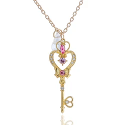 Anime Peripheral Beautiful Girl New Magic Wand Love Wing Necklace Japanese Soft Girl Best Friend Gift Sweet Necklace