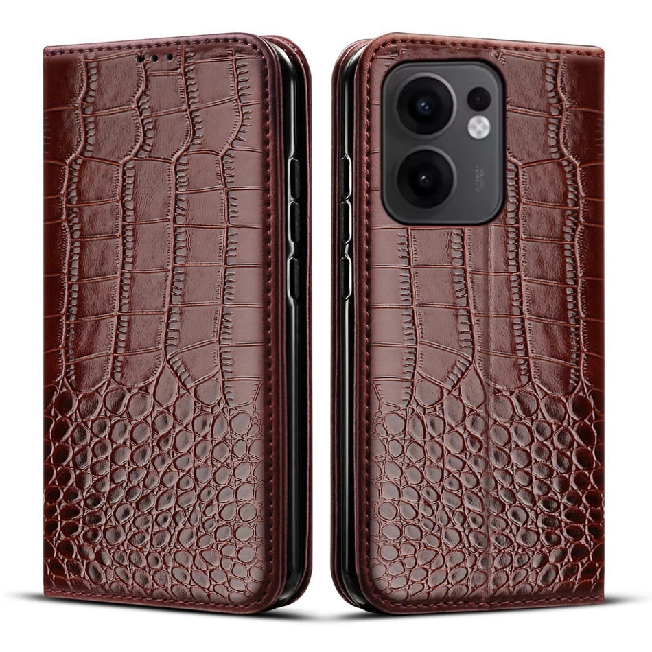 حافظة جلدية لهاتف OPPO Reno13 F Reno12 FS Reno 13 12 11 Pro 5G 11F 12F 13F Etui غطاء هاتف مغناطيسي