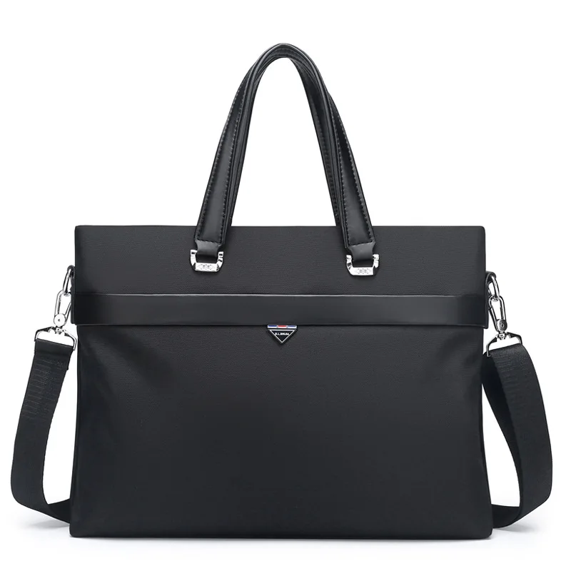 New Men's Bags Oxford Cloth Handheld Horizontal Briefcase Business Bag Men's Waterproof Oblique Briefcase