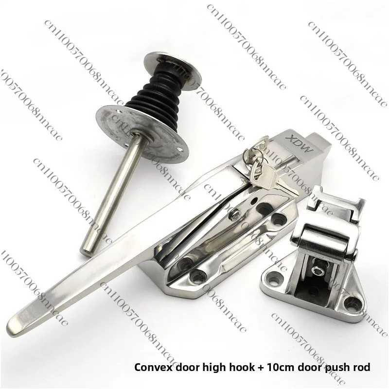 Stainless Steel Cold Room Door Lock 1178 Type, Semi-Buried Safety Handle Latch for Walk-In Freezer & Refrigerated Storage Door