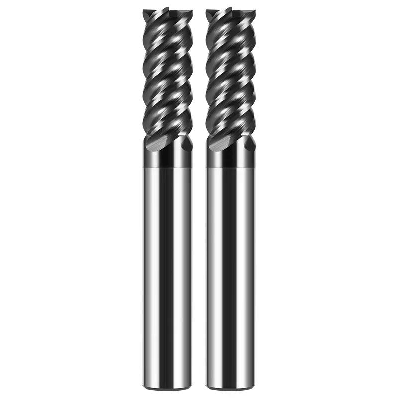 

4 Flutes Carbide End Mill Metal Steel Tungsten Milling Cutter CNC Finishing Machining Router Bit 1 4 6 7 8 10 12mm 18 20mm Shank