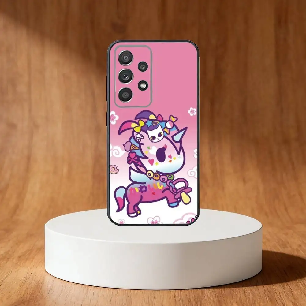T-Tokidoki-S Phone Case For Samsung S25,S24,S21,S22,S23,S30,Ultra,S20,Plus,Fe,Note,10,9,5G Black Cover