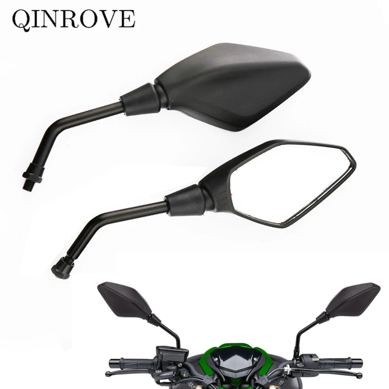 ABS 10mm Motorcycle Chopper Rear Mirror Black Side Mirror Universal For CF MOTO NK400 150NK 450CL 450NK 800NK 250CL 250NK CLX750