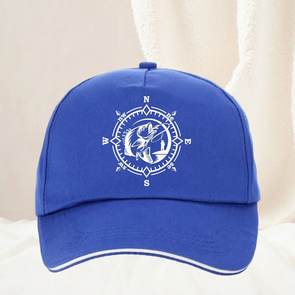 Fishbone Baseball Cap Summer Distressed Dad Hats Men Outdoor Fishing Skeleton Fish Bone Caps