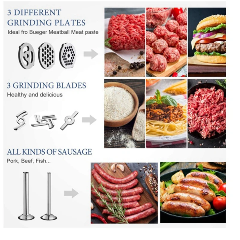 뜨거운 고기 그라인더, 소시지 스터퍼, 토마토 주스, 주방 보조 스탠드 믹서, 주방 도구, 요리 민서, 식품 분쇄기, DIY 부착