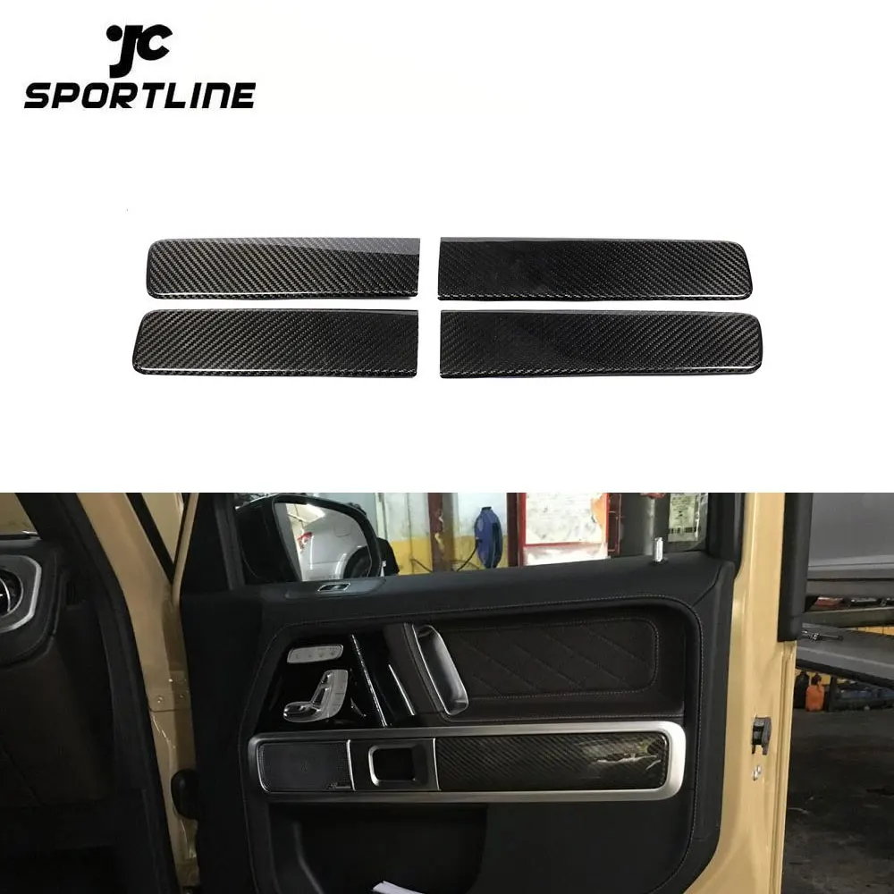 

W463 Carbon Fiber Interior Door Handle Trims for Mercedes Benz G500 G550 G63 AMG 2018 2019